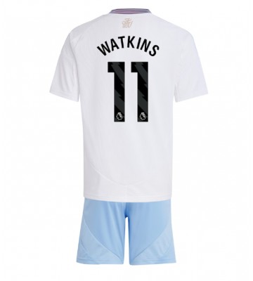Aston Villa Ollie Watkins #11 Borta Kläder Barn 2024-25 Kortärmad (+ Korta byxor)